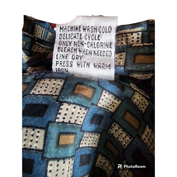 Porcini Silk Mens Shirt Size Large Soft Breathable Flowy - Picture 7 of 7